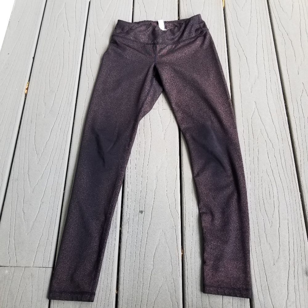 90 degress metalic sparkle pants girls large stretchy leggings joggers